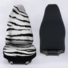 Howilath White Tiger Stripes Pattern Universal Car Front Seat Covers