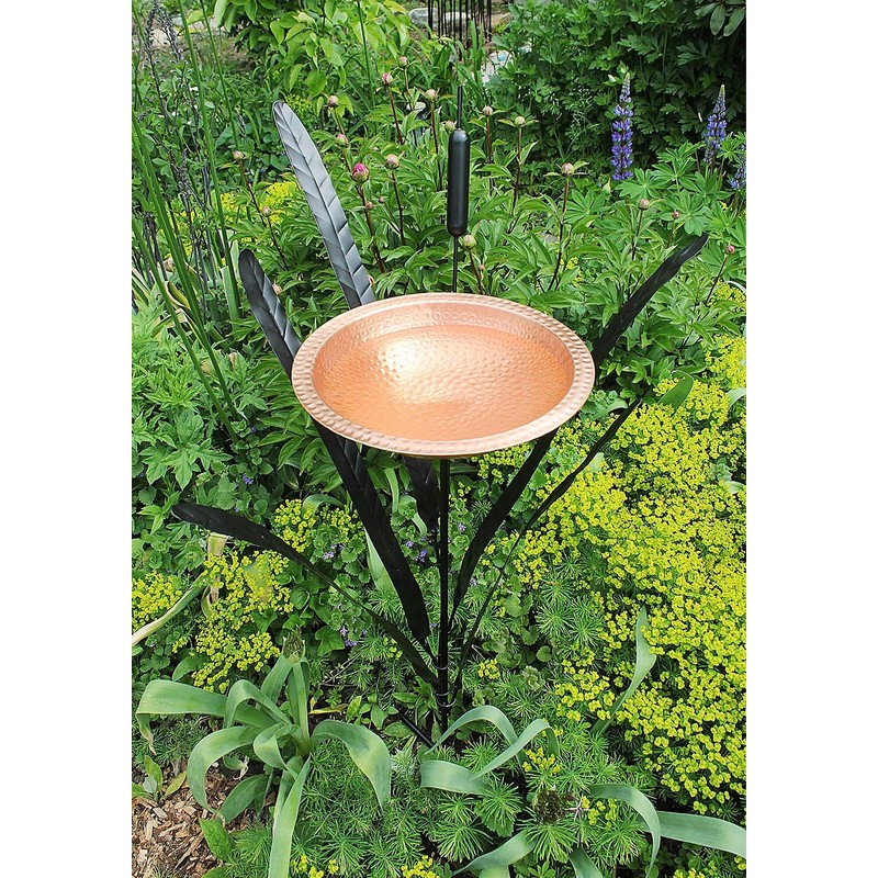 Single Cattail Birdbath