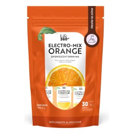 Electrolitos En Polvo Sin Azúcar Life360+ 30 Sobres Naranja