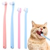 4 Pack Small Dog Toothbrush Cat Tooth Brush 2 Styles