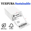 Yuefuba 4x6 Thermal Shipping Labels Fanfold Pack of 500 Perforated