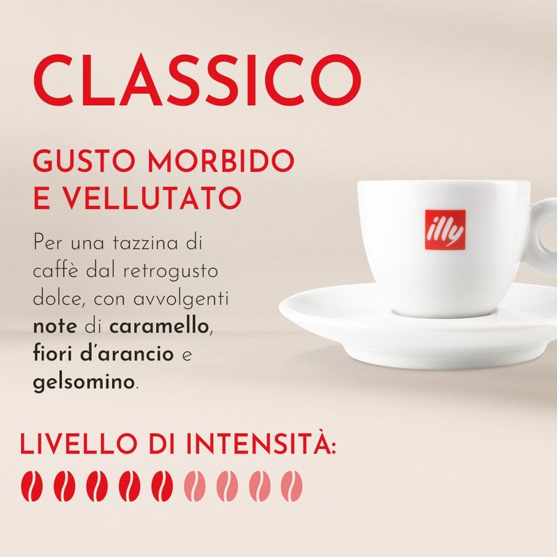 illy, Caffè Macinato per Moka Tostato CLASSICO, 100% Arabica con