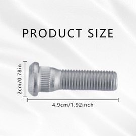 5Pcs Wheel Studs, Steel Tire Studs Replacement OEM#610-266 90942-02049, 49mm Long & M12x1.5 Steel Lug Bolts, Car Accessories Lug Bolts Secure Wheel Hubs, Fit fot Toyota Chevy Lexus Scion Pontiac
