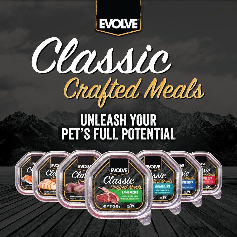 Evolve Classic Crafted Meals Lamb Recipe Wet Dog Food |