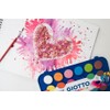 GIOTTO acquerelli in 24 Colori, pastigle da 30mm, Con pennello