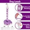 EXPAWLORER Cute Dog Harness Collar Leash Set - Purple Girl