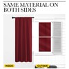 NICETOWN - Cortinas Opacas con Bolsillo para cortinero (Rojo, 1