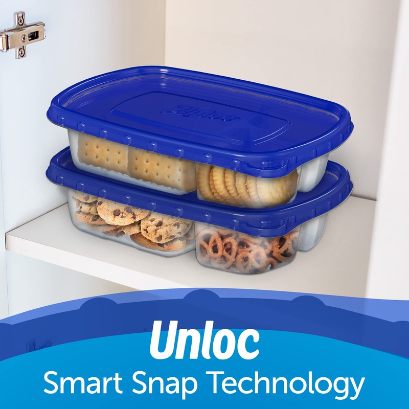Ziploc Food Storage Meal Prep Containers Reusable for Kitchen Organization,