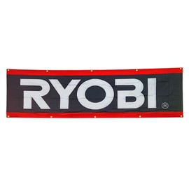 2x8ft Banner Flag for Ryobi, Durable Banner Flag with Brass Grommets Great for Room Wall Garage Man Cave Outddor/Indoor Decor.