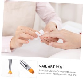 Mikinona Manicure Drawing Pen Set 3pcs Nail Art Tools Kit Fiber Brush Pattern Drawing Pen for Salon Supply