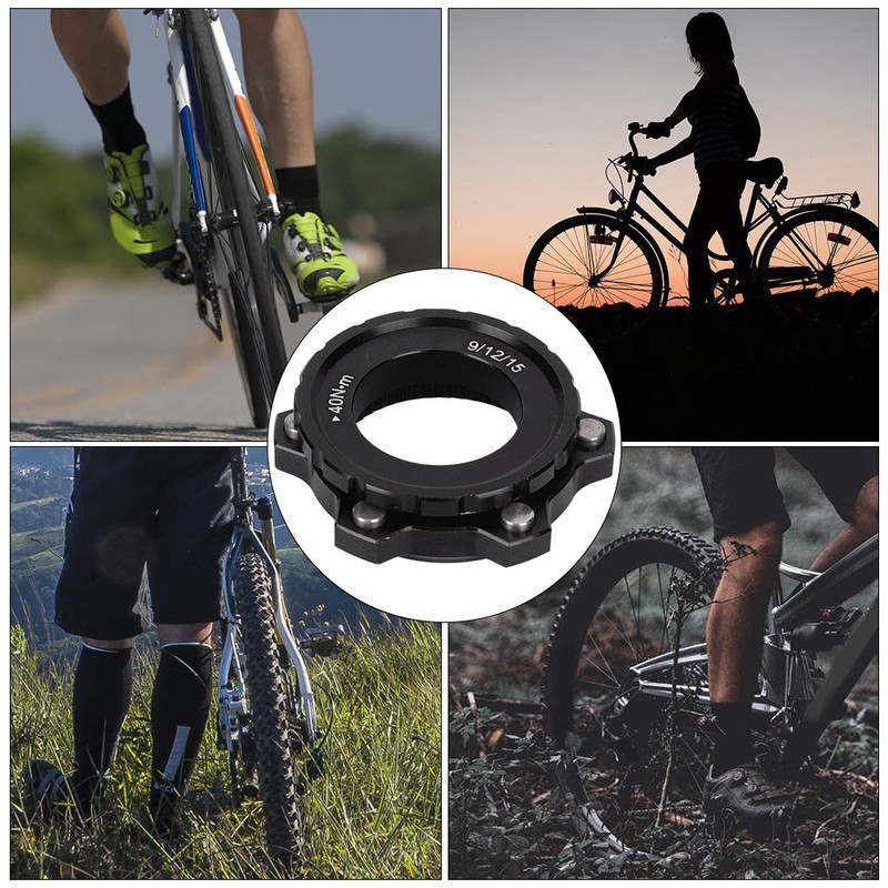 Keenso Center Lock Adapter, Disc Brake Hub Adapte Bicycle Center