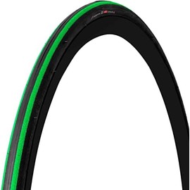 GORIX Road Bike Slick Tire 700×23C or 700×25C Cycling Bicycle (Passion) (700×25c, Black×Green(1 Tire))