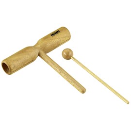 Nino Percussion Wood Tone Block - Großes Musikinstrument für Kinder ab 3 Jahren - Siam Eiche, Natur (NINO571)