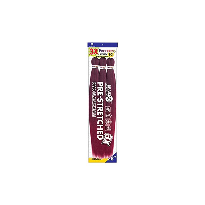 Shake-N-Go 3X Braid 301 28" Synthetic Pre-Stretch Jumbo Braiding (240g)