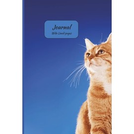 Journal: Endearing Ginger Cat design with wide lined pages