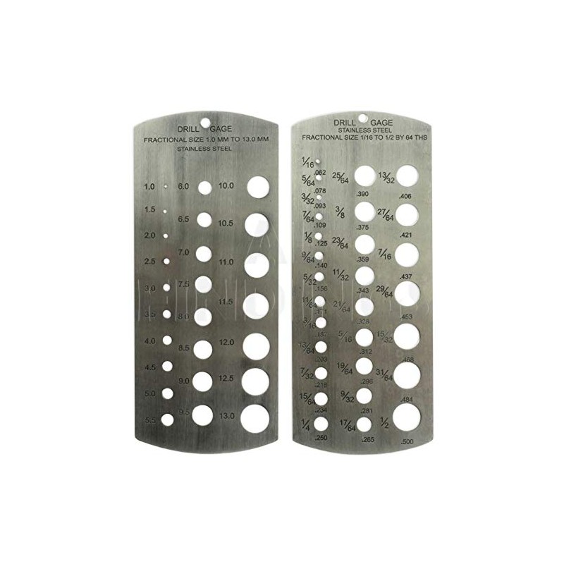 Jewellers Tools Metric & Imperial Set Of 2 Stainless Steel