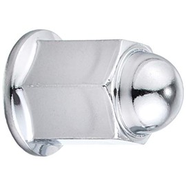 POSH 820740-06 Flanged Long Bag Nut M6 P1.0 Hard Chrome Plating, 2 Pieces