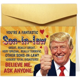 Oamiolek Funny Son-in-Law Birthday Card, Humor Christmas Card for Son in law, Father's Day Cards, You're A Fantastic Son in Law