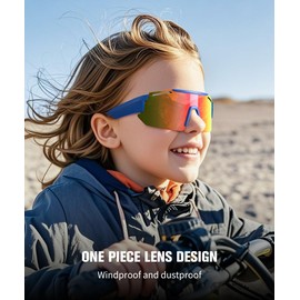 KALIYADI Polarized Youth-Baseball-Sunglasses Kids-Sunglasses for-Boys-Girls: Sport Cycling Running UV400 Protection Age 3-12