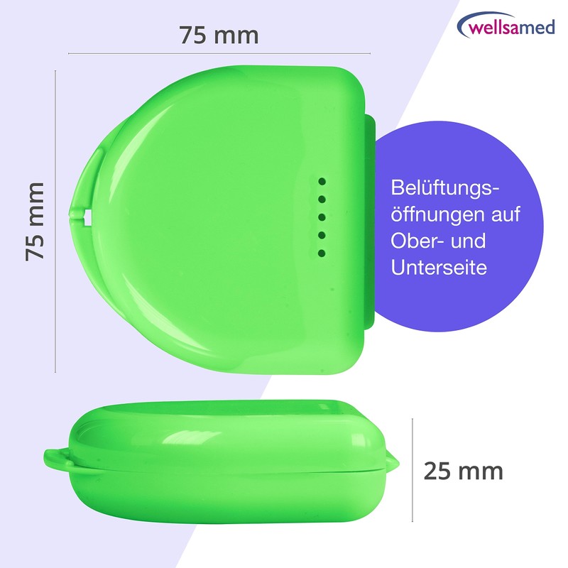 Wellsamed KFO Classic Green Rail Box for Storing Braces or
