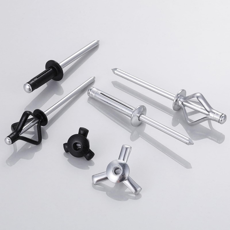 Wensilon (150 pcs) Tri-Fold Rivets Assortment 3/16 * 3/4，Tri Grip