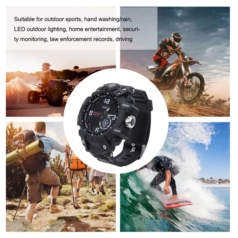 Outdoor Wifi Waterproof Smartwatch Action Camera 12 Million High Definition
