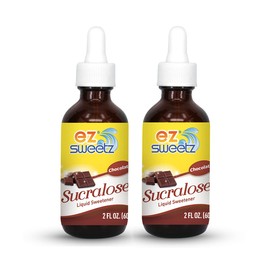 EZ-Sweetz Flavored Sucralose Drops | Chocolate Flavor | 2.0 oz. Bottle (800 Servings), 2-Pack