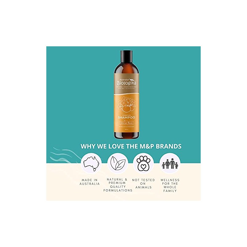 AUSTRALIAN ORGANIC BIOLOGIKA Biologika Citrus Rose Shampoo 500mL - Damaged