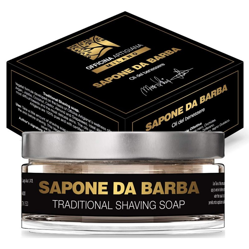OFFICINA ARTIGIANA MILANO Traditional Shaving Soap - 5 wellness oils,