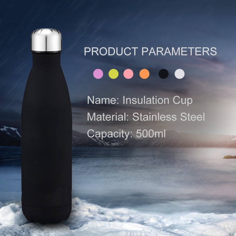 [通拓商品]Water Bottle Stainless Steel 500ml Vacuum Insulated Cup Insulated Water