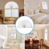 Arch Window Light Filtering Pleated Shade Blinds for semi-Circle Arch