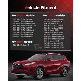 GDSMOTU Ignition Coil Packs & Iridium Spark Plugs Fit 2007-2018 for Lexus ES350 2006 for Lexus GS300 2010-2019 for Lexus GX460 2013-2018 for Lexus ES300h, Set of 6, 9091902251 UF487