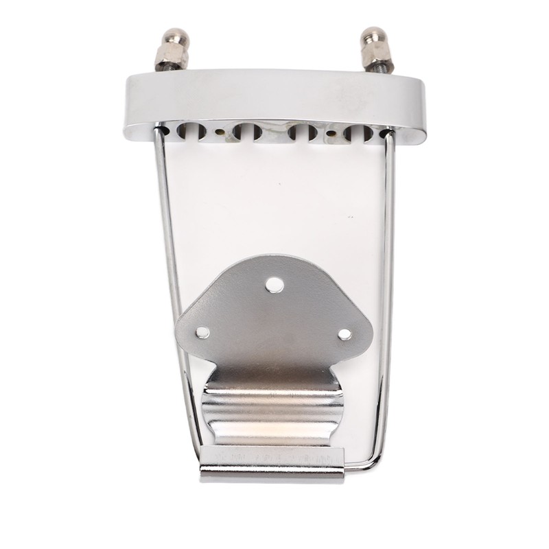 4 String Guitar Talipiece Metal Silver Burr Free Guitar Tailpiece