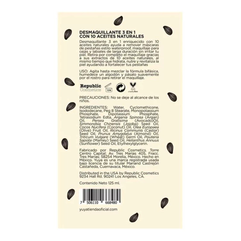 Yuya Kit Desmaquillante Bifásico 10 Aceites + Agua Micelar