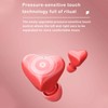 Heart Shaped Wireless Earbuds, Stereo Bluetooth 5.3 Headphones with Charging