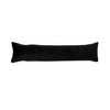 Classic Home Store Soft Black Fleece Draught Excluder Extra Long