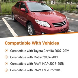 Panwarmoll A/C Cabin Air Filter Cover Plate Door Access Lid Cover Fit for Toyota Corolla 2009-2019,for Matrix 2009-2013,for RAV4 NAP 2009-2018,for RAV4 EV 2012-2014 Replace 88548-02100