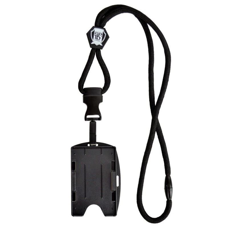 Metal Detector Friendly Lanyard with Badge Holder - 2 Card