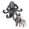 BSTKEY Cast Iron Octopus 5 Tentacles Decorative Wall Hook -