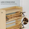 GAOMON Shoe Cabinet, Shoe Cabinet with 2 Flip-Up Drawers and