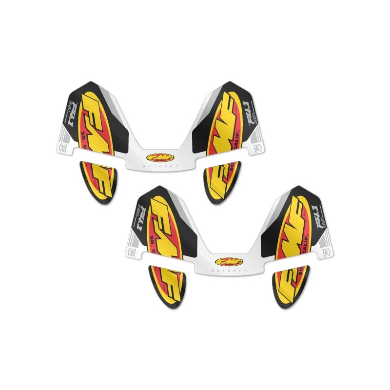 FMF Exhaust Factory 4.1 Decals (White) 2 PACK