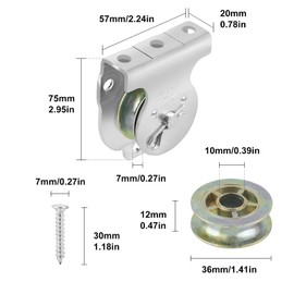 DBREAKS Pulley Single Set for Ropes Steel Cable (Pack of 2)