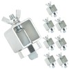 QWORK® 8 Pcs Butt Welding Clamp, Steel Alloy Welding Clamps,