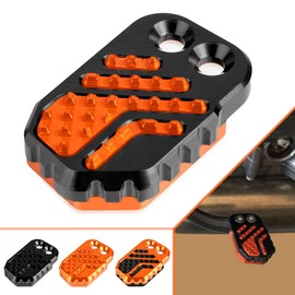 QJY-Motor Part-Store Motorrad Bremspedal hinten Fußstützenverlängerung für DUKE 390 690 Enduro 790/890 Adventure R/S Per 950 990 1050 1090 1190 1290 Adventure(Schwarz/Orange)