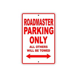 Indian Roadmaster Parking Only All Others Will Be Towed Motorcycle Bike Novelty Garage Aluminum 8"x12" Sign Plate