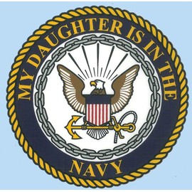 My Daughter is in The Navy with Crest Decal