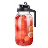 64 oz Glass Pitcher with Airtight Lid – Wide Mouth