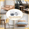 24 Pcs Chair Leg Floor Protectors, Silicone Felt Furniture Leg