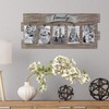 Stonebriar Rustic Wood Collage Picture Frame with Clips and Metal