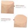 SEWACC 20pcs Creative Wooden Blank Dice Set Unfinished Cubes for